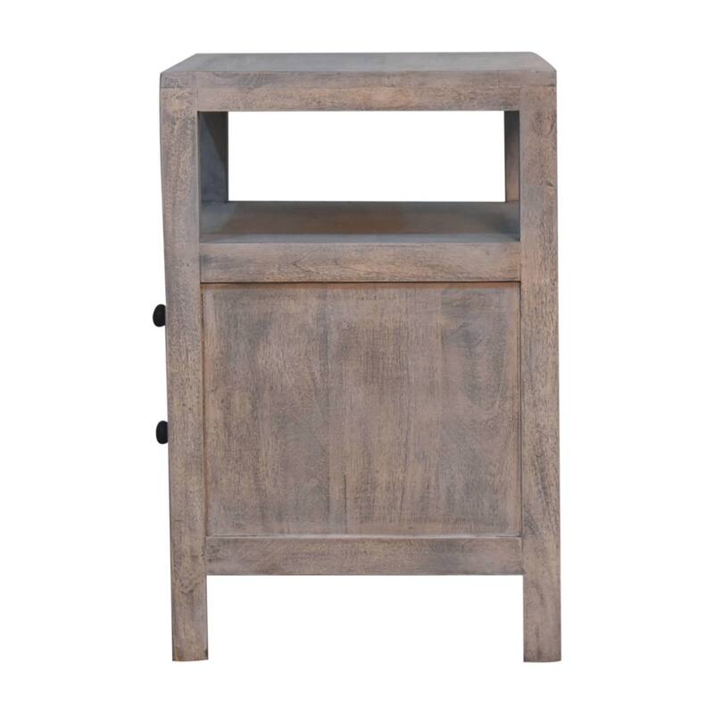 Acid Wash 2-Drawer Open Bedside