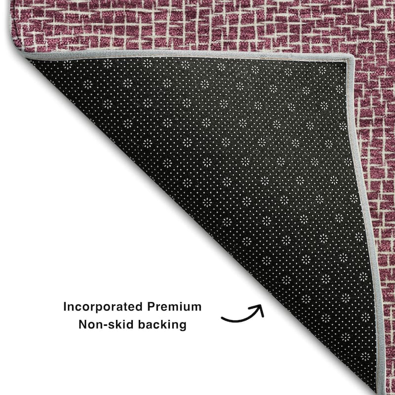 Premium Washable Super Soft Geo Hatchy Mayfield Rug