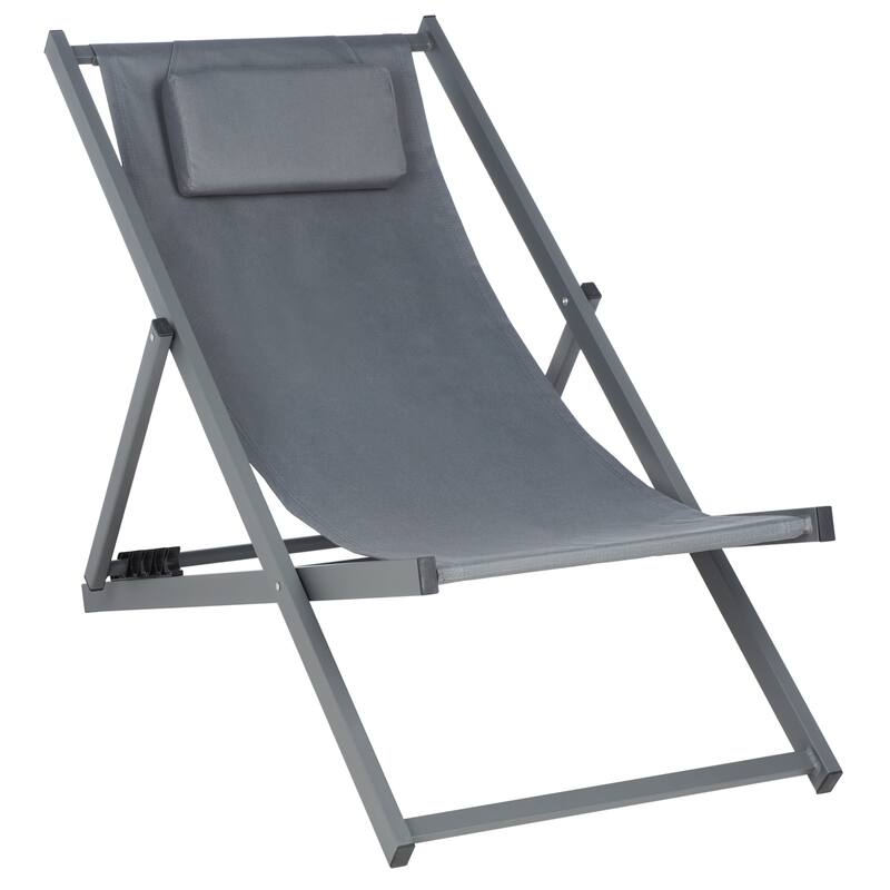 SAFAVIEH Outdoor Charlee Set of 2 Sling Chairs - 42" W x 26" D x 31" H - 42Wx26Dx31H