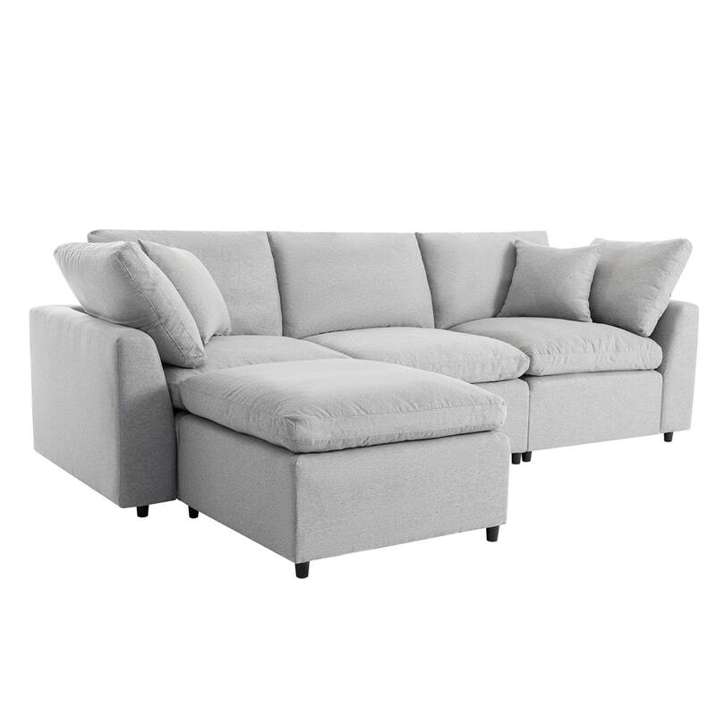 Convertible Sectional Sofa, L Shaped Couch with Reversible Chaise