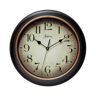 Kaffir 12-inch Classic Kitchen Round Clock - 12 x
