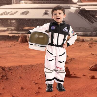 NASA Astronaut Costume with Helmet (Medium Size)
