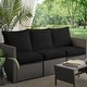 preview thumbnail 31 of 49, Sorra Home Sunbrella Outdoor Deep Seating Sofa Pillow and Cushion Set