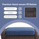 preview thumbnail 3 of 34, Outdoor Patio Ottoman with Seat Cushion