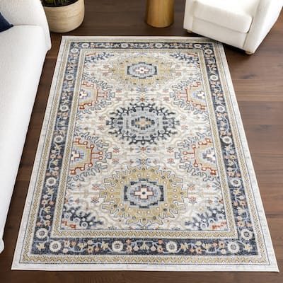 Nuloom Bonia Traditional Medallion Machine Washable Area Rug