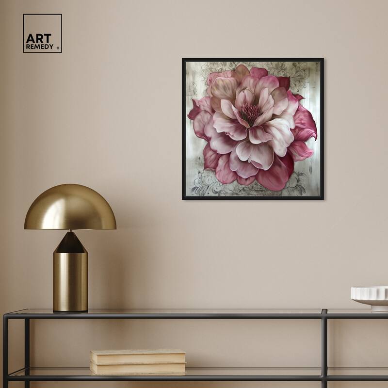 Art Remedy Darla Framed Floral Fine 1 Piece Canvas Wall Art