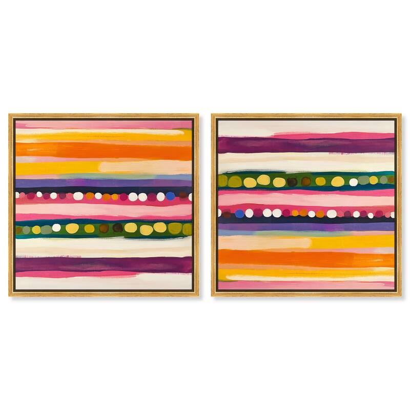 Neon Pastels Sneakers Canvas by Art Remedy - 24" x 36" - Silver