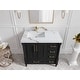 preview thumbnail 64 of 128, Willow Collections 36 in x 22 Aberdeen Freestanding Left Offset Sink Bathroom Vanity with Quartz or Marble Countertop