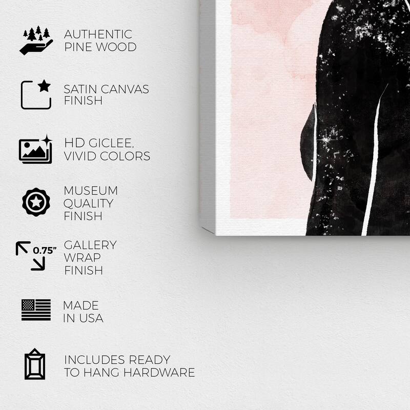 Wynwood Studio Fashion and Glam Woman of Prestige Pink and Glam Wall Art Canvas Print