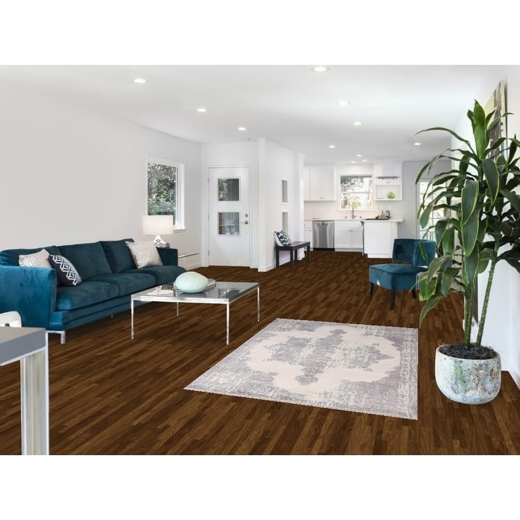 Moder / Abstract Accent Rug Handmade Wool Carpet - 3'11"x 5'10"