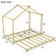 preview thumbnail 19 of 17, Metal Twin Size House Platform Bed with Trundle