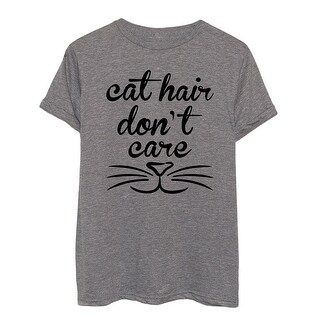 Shop Cat Hair Don T Care Women S Boyfriend Triblend S S Tee