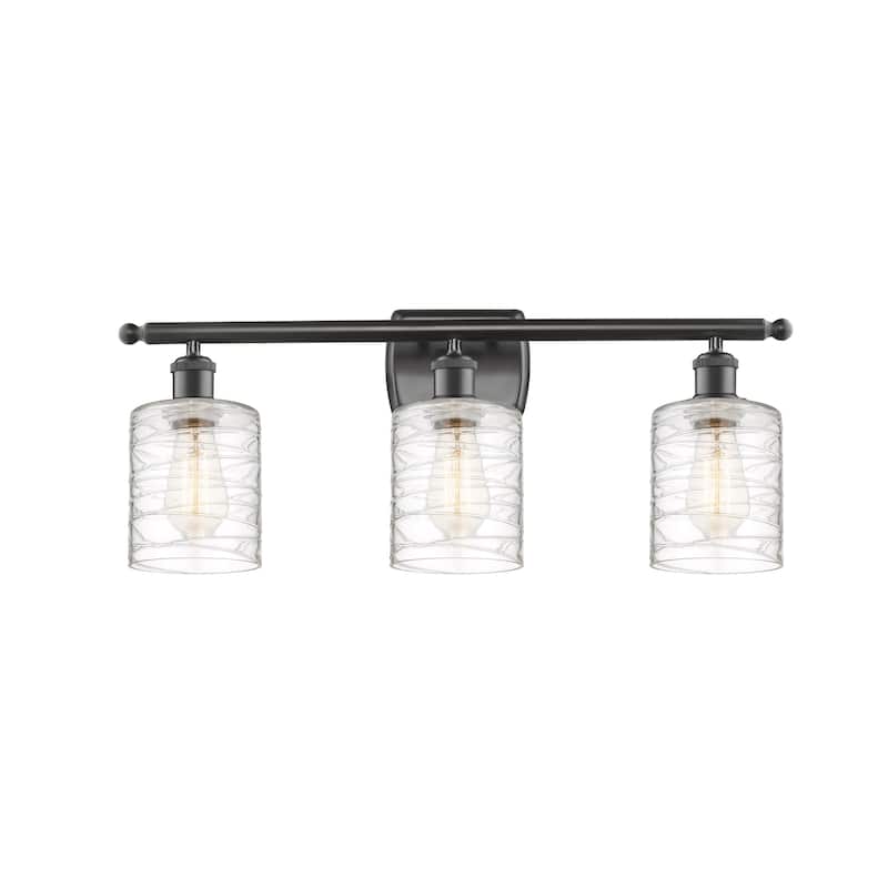 Innovations Lighting Ballston Cobbleskill 3 Light 26" Bath Vanity Light - Oil Rubbed Bronze