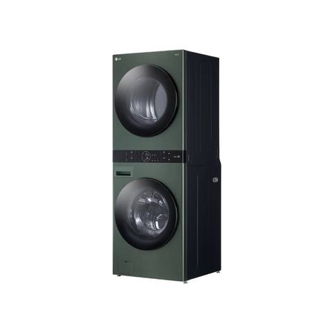 LG Single Unit Front Load LG WashTower with Center Control 4.5 cu. ft. Washer and 7.4 cu. ft. Gas Dryer - 7'10" x 10'10"