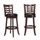 preview thumbnail 8 of 21, Rovinj Upholstered Back Swivel Bar Stool - Barstool Cherry-Window Back