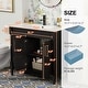 preview thumbnail 38 of 45, 24"/30"/36" Retro Bathroom Vanity W/ Drop in Sink Combo Cabinet Set