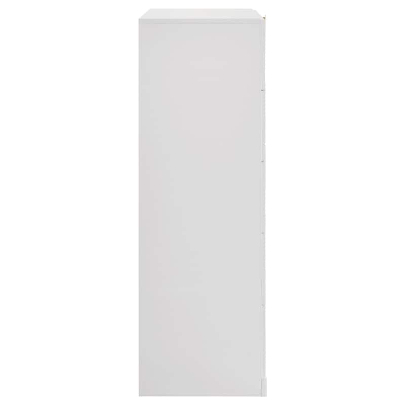 Ines 5-drawer Bedroom Chest of Drawers White High Gloss