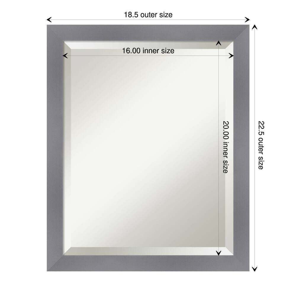 Edwin Beveled Wood Framed Wall Mirror