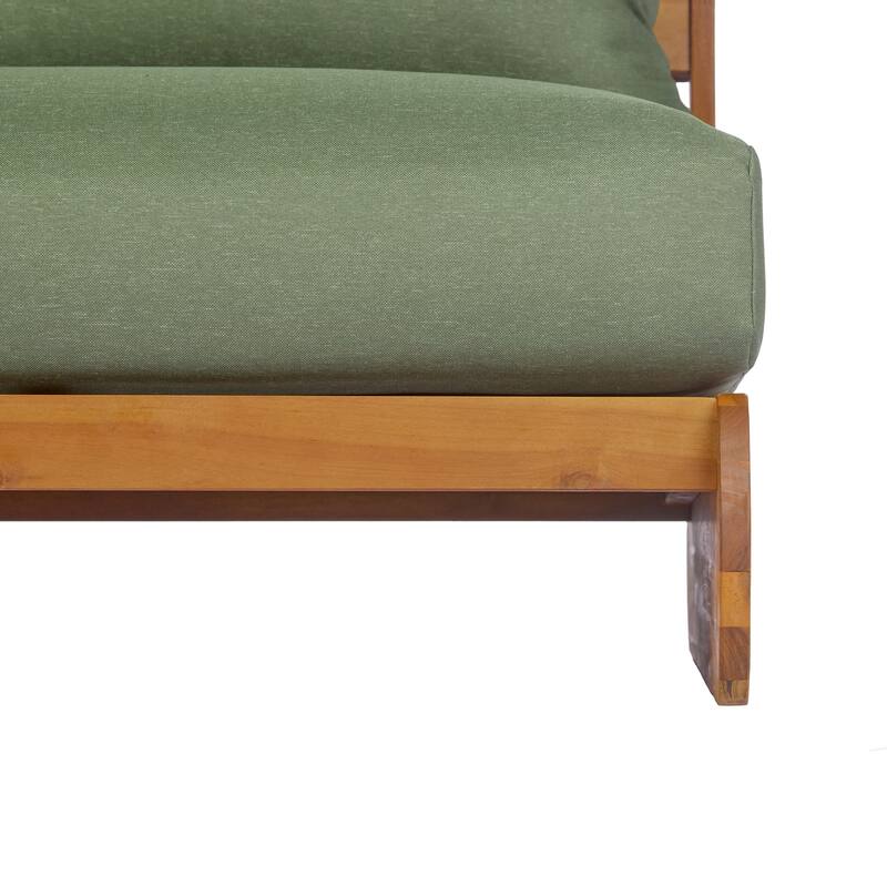 Christopher Knight Home - Solstice 3-Piece Acacia Wood Outdoor Sofa Chat Set