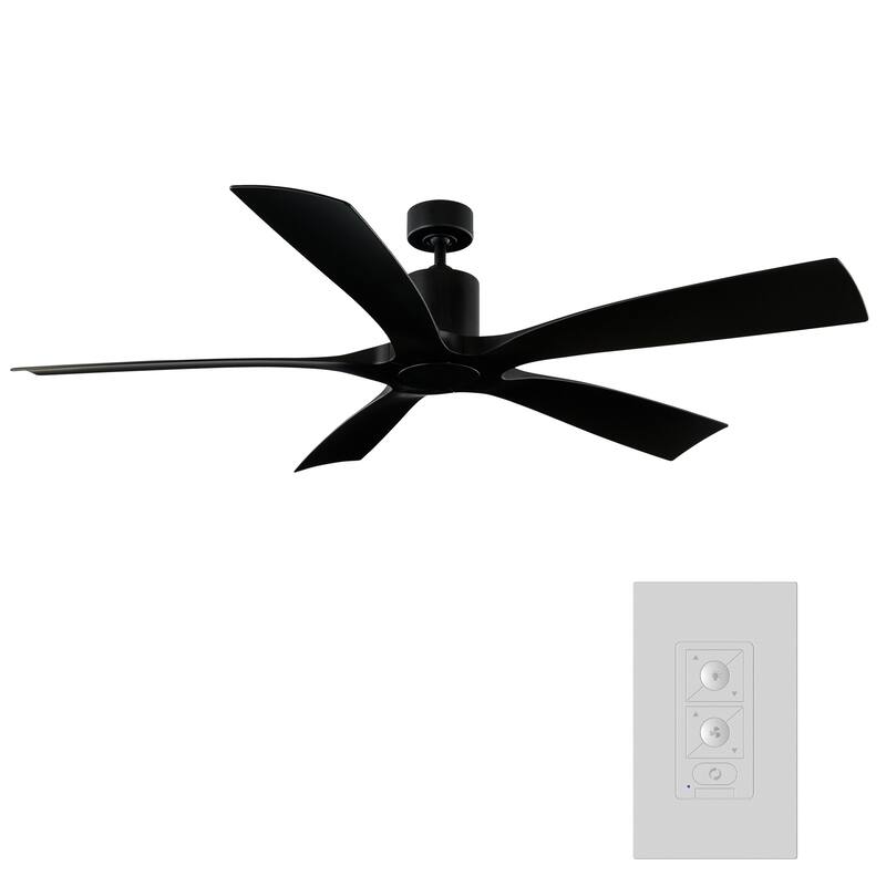 Aviator Indoor and Outdoor 5-Blade Smart Ceiling Fan 70in with Remote Control (Light Kit Sold Separately)