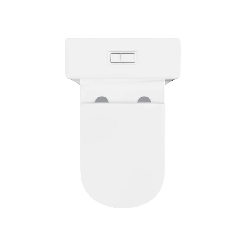 Lune Two-Piece Elongated Toilet Dual-Flush 1.1/1.6 Gpf - 25.59" x 14.171" x 31.5"