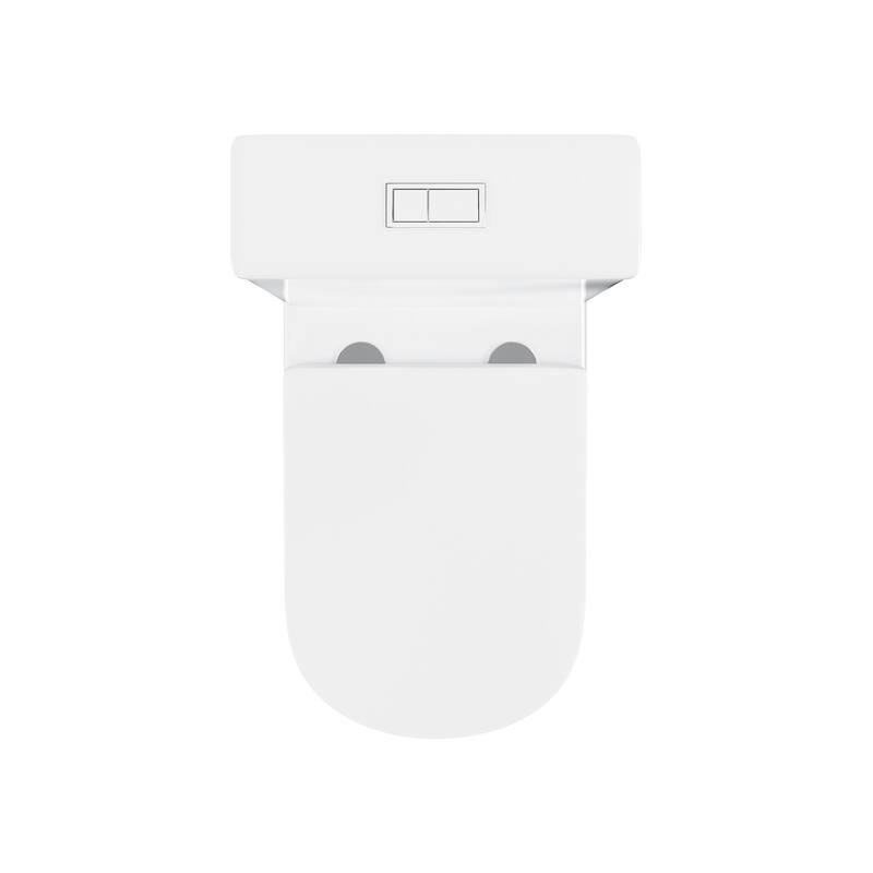 Treviso TwoPiece Elongated Toilet DualFlush 1.1/1.6 Gpf 25.59" x 14