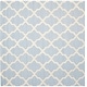 preview thumbnail 69 of 200, SAFAVIEH Handmade Cambridge Luisa Moroccan Trellis Wool Rug 6' Square - Light Blue/Ivory - Square