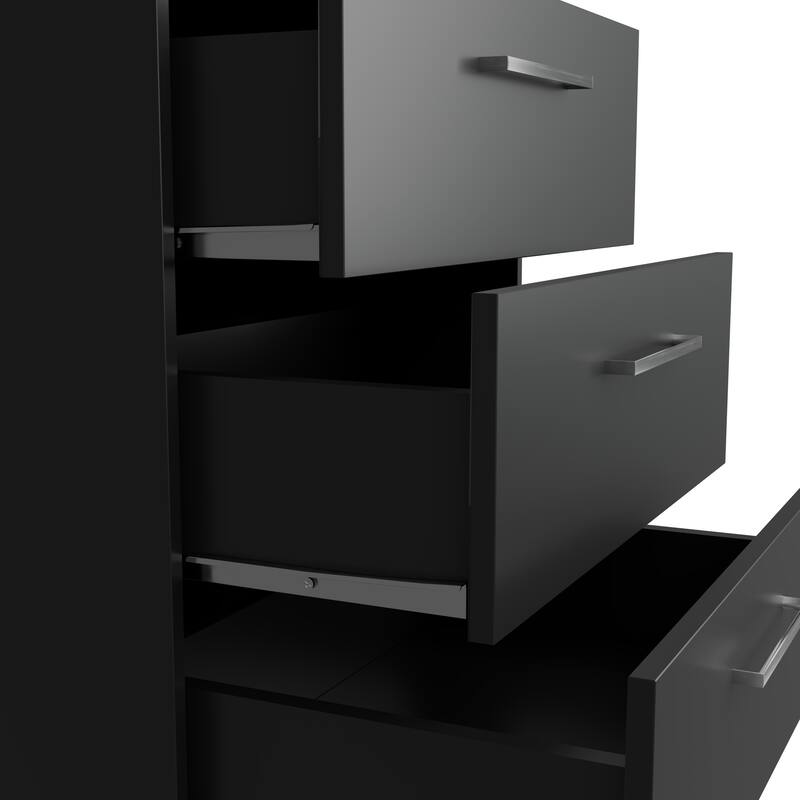 Kappesberg Alaska 3-Drawer Vertical Dresser Set (Set of 2) – Modern Storage Solution