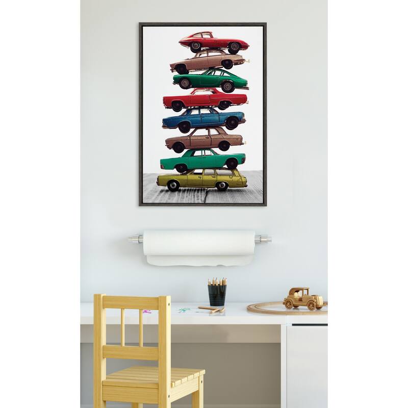 Kate and Laurel Sylvie Car Vertical Canvas by Saint and Sailor Studios