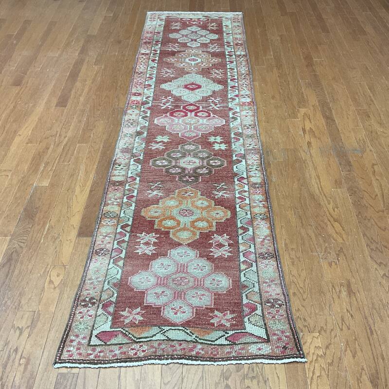 HERAT ORIENTAL Handmade Turkish Oushak Wool Runner - 2'10" x 11'2"