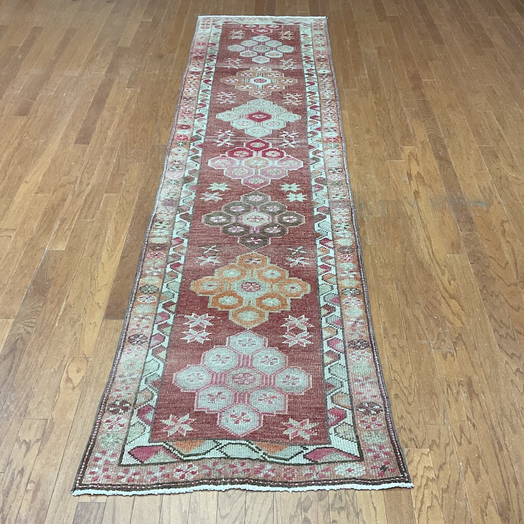 HERAT ORIENTAL Handmade Turkish Oushak Wool Runner - 2'10" x 11'2"