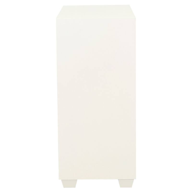 Belinda White and Gold 2-door Accent Cabinet