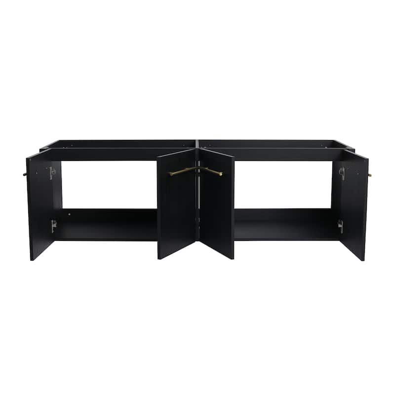 60 Inch Wall-mounted Bathroom Vanity