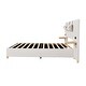 preview thumbnail 8 of 20, Storage Full Size Platform Bed with 2 Outlets, 2 Bedside Pillows and Shelves