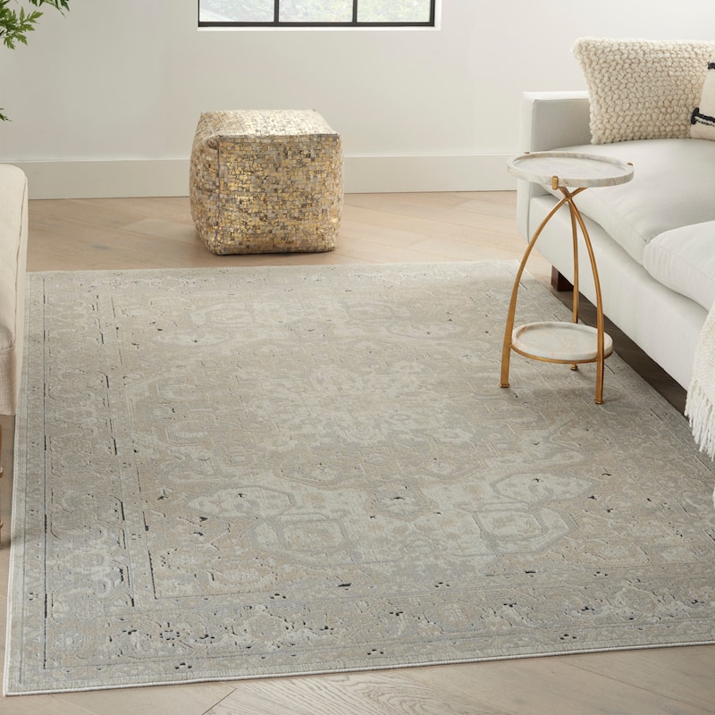 Malta Vintage Bordered Area Rug
