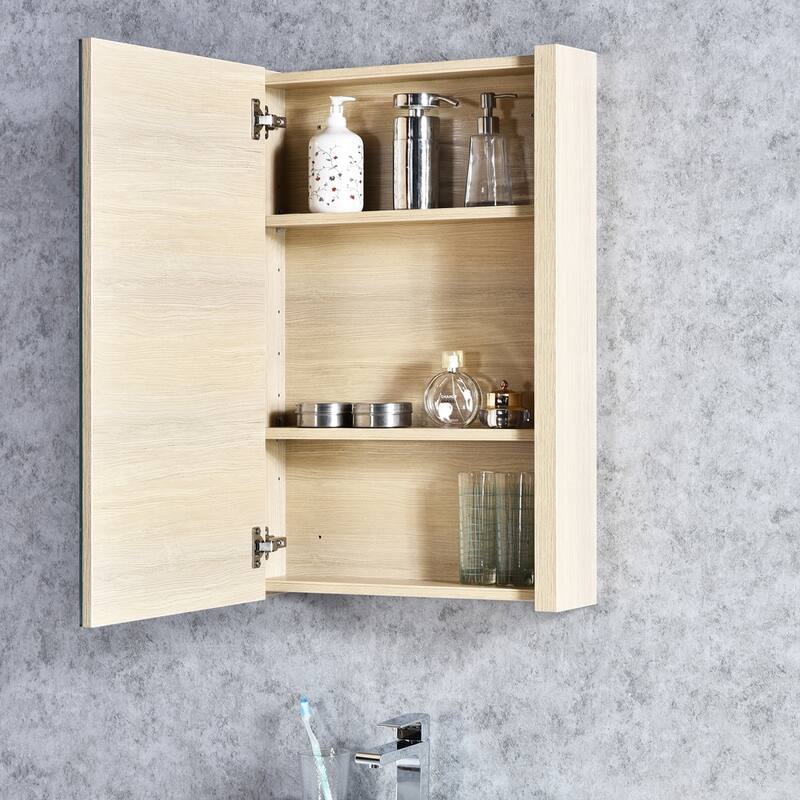 Solid Wood Bathroom Vanity with Mirror Medicine Cabinet