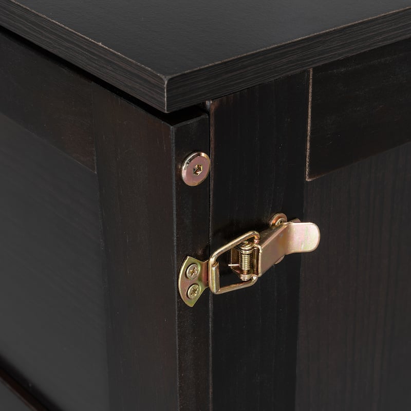 Full Size Murphy Bed with Large Storage Drawers, Space-Saving Foldable Wall Bed with Elegant Front Design