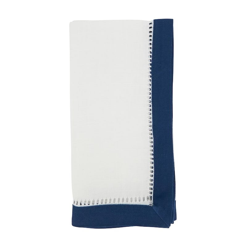 Classic Charm Two-Tone Hemstitch Napkin (Set of 12) - Set of 12