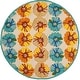 preview thumbnail 12 of 13, SAFAVIEH Handmade Four Seasons Danelle Floral Rug 6' Round - Ivory/Blue - Round