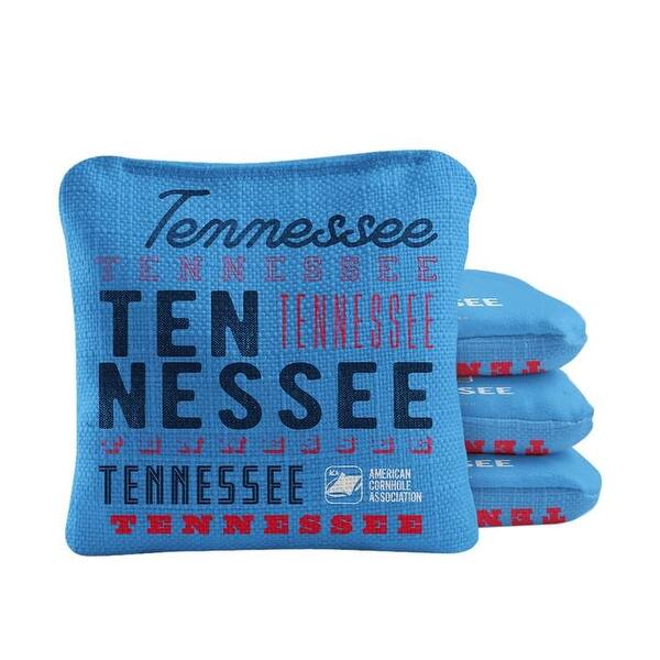 slide 2 of 4, Tennessee Football Light Blue Dual Sided Cornhole Bags