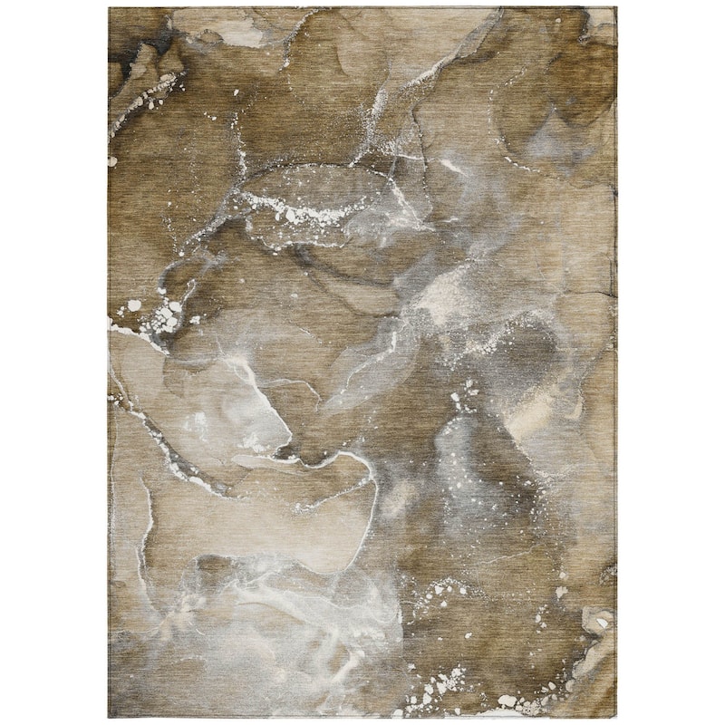 Una Contemporary Abstract Weather Resistant Classic Meets Modern Outdoor Rug