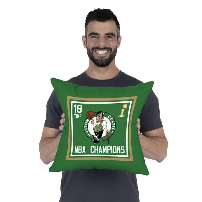 NBA Boston Celtics 2024 NBAMC Historic 18 Inch Throw Pillow