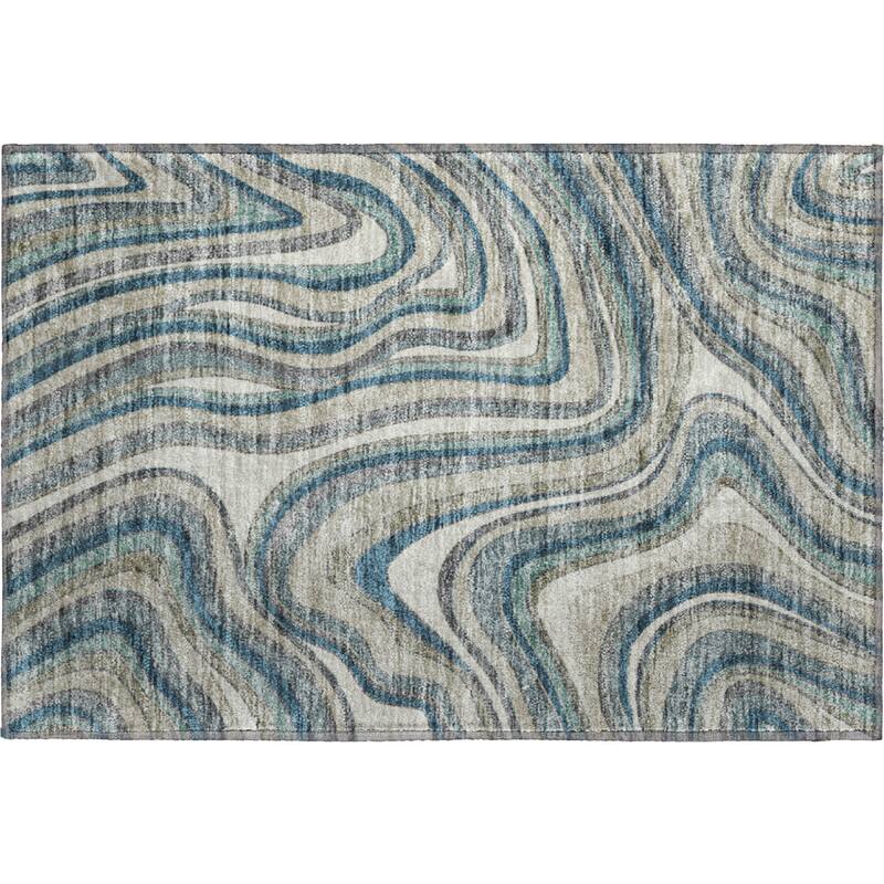 Premium Washable Super Soft Modern Waves Mayfield Rug
