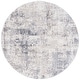 preview thumbnail 14 of 13, SAFAVIEH Opal Kojiro Modern Abstract Rug 6'7" Round - Ivory/Grey