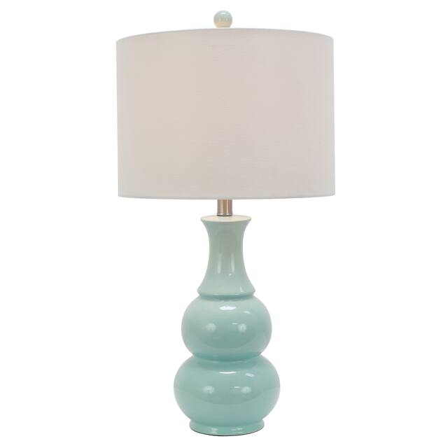 Copper Grove Arans Table Lamp with Off-white Drum Shade (26.5)