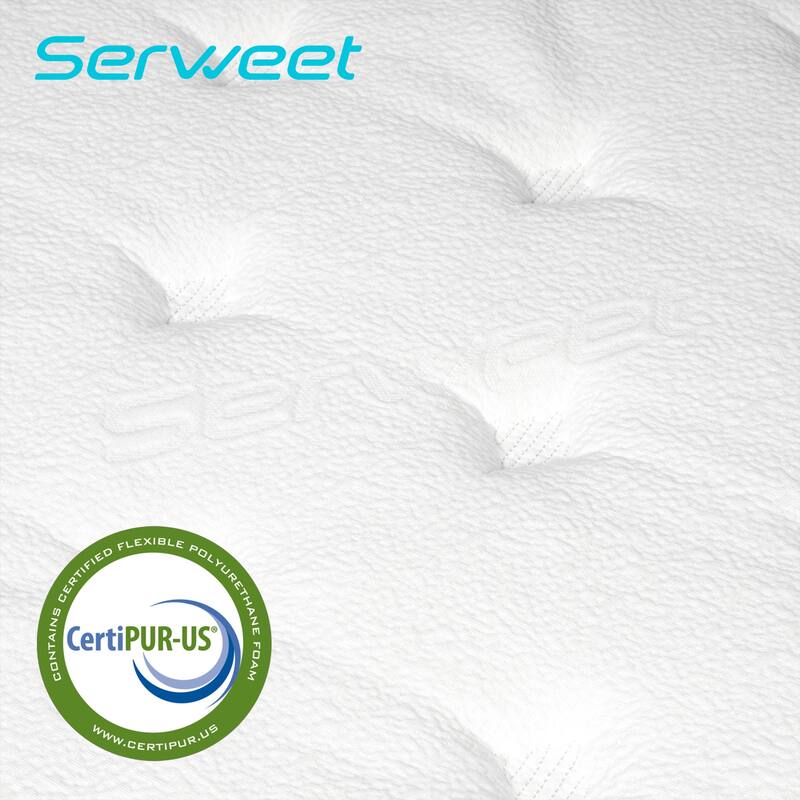 Serweet 8 Inch Memory Foam Hybrid and Innerspring Mattress,For Kid's Room,Guest Room,Hotel,Apartment