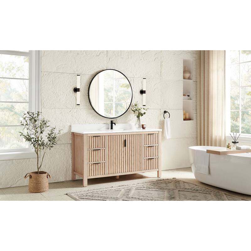 Shenzhen Bath Vanity with Composite Stone Top without Mirror