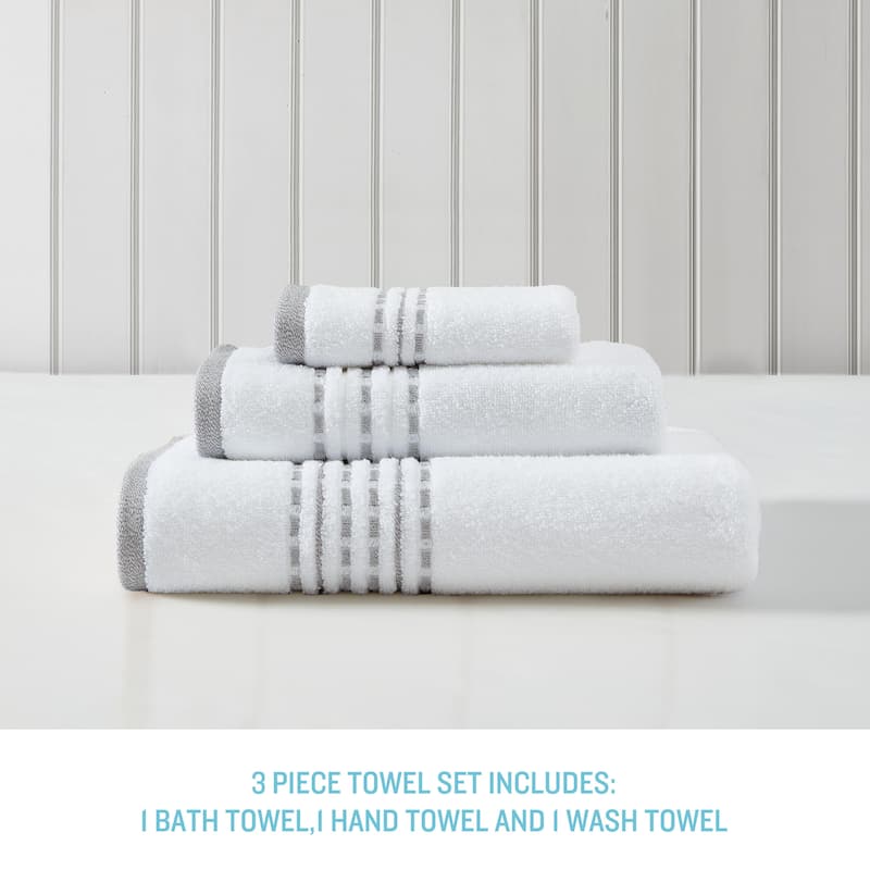 Tommy Bahama Cliff Side Cotton 3 Piece Towel Set - 3 Piece