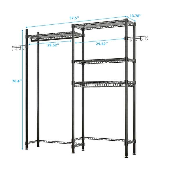 Multi-function Washer and Dryer Storage Shelf, Heavy Duty Clothes Rack ...