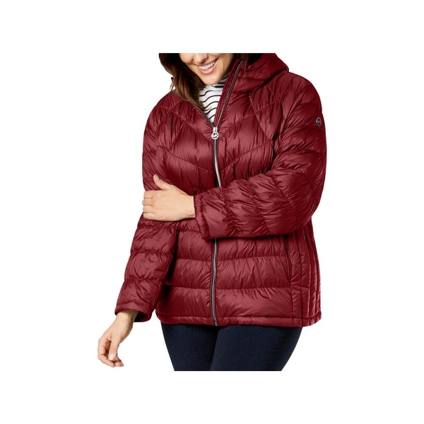 michael kors hooded packable puffer coat
